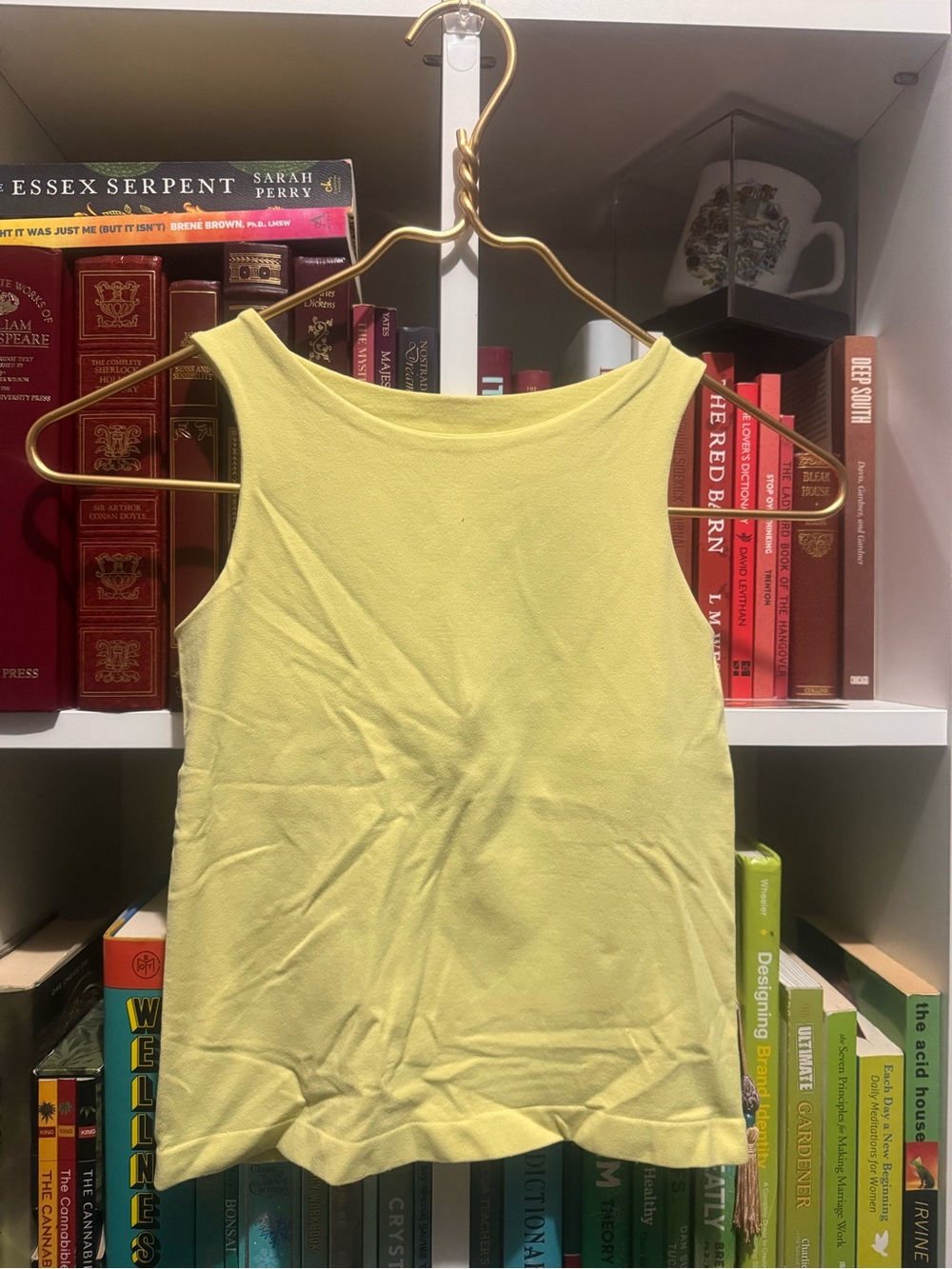 Free People Sleeveless Crewneck Tank Top - Pale Yellow